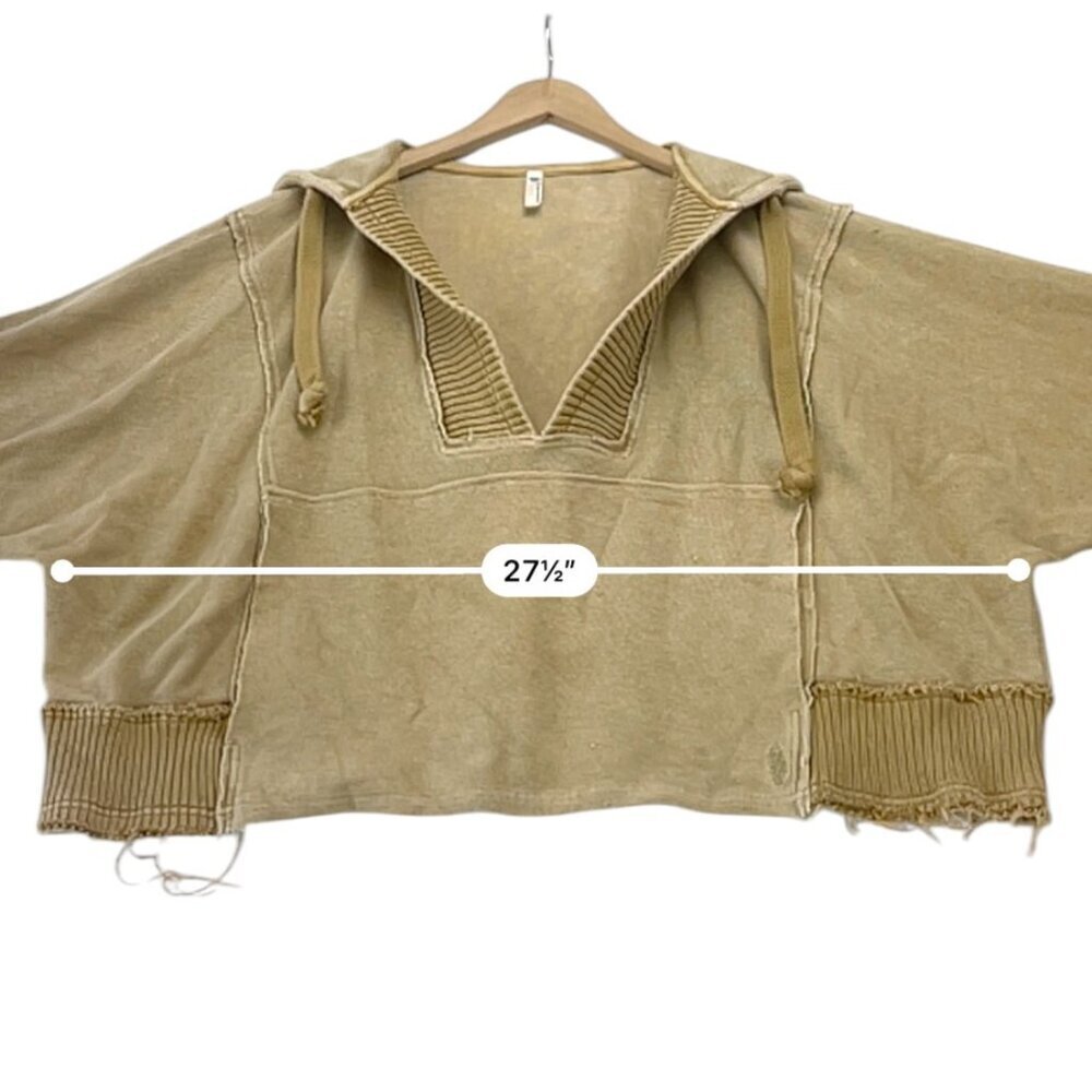 FP movement by Free People Distressed Hoodie Timko Size S - Picture 10 of 12